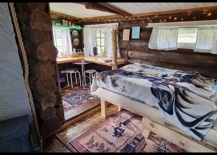 Сasa de vacaciones Cozy Little Log Cabin, Dog Allowed, Sauna *